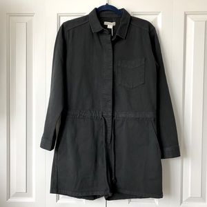 Outerknown black long sleeve romper